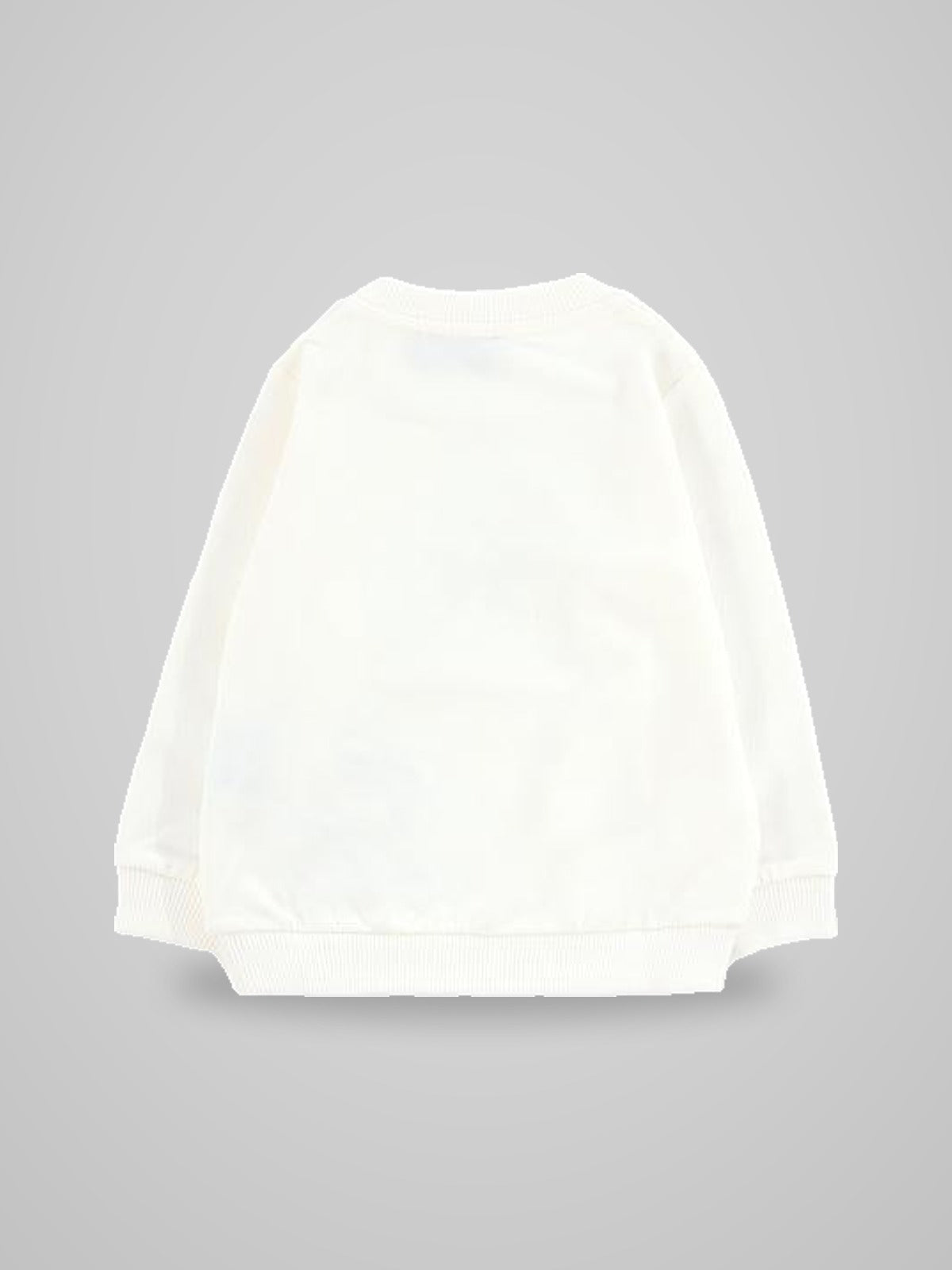 felpa con stampa orso MFF02KLDA16 10063 MOSCHINO KIDS 