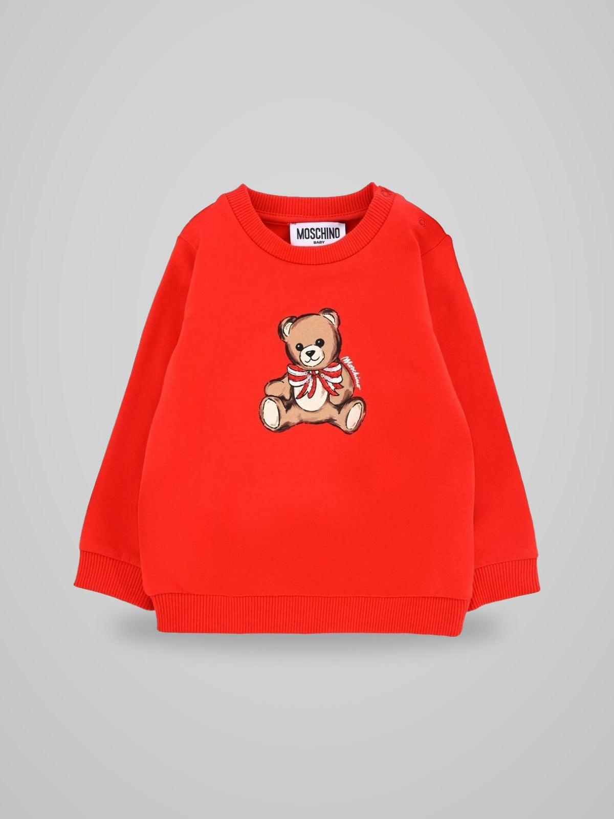 felpa con stampa orso