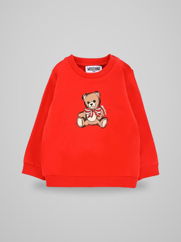 felpa con stampa orso