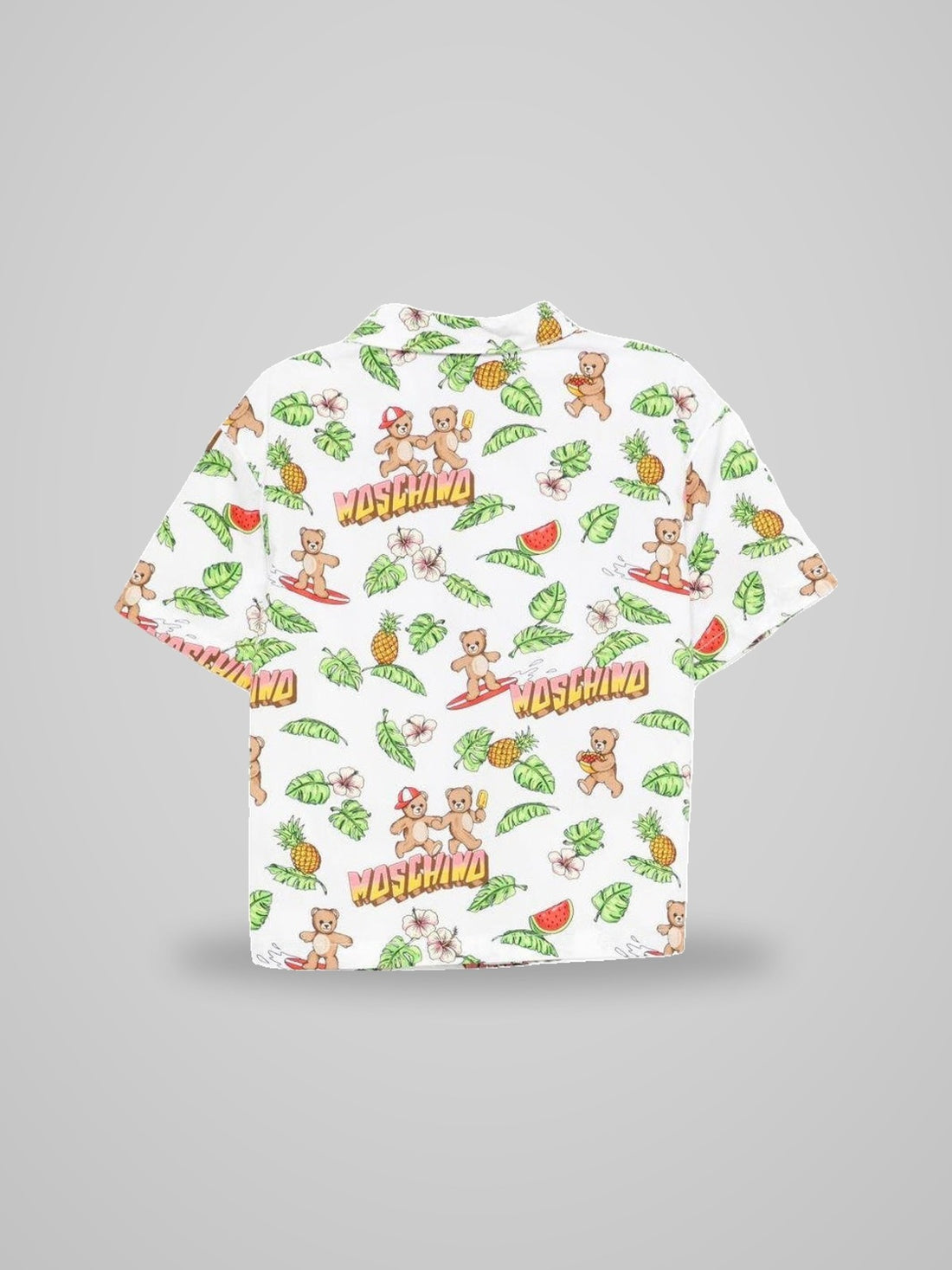 camicia con stampa all over