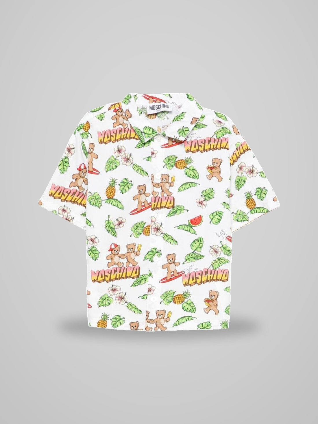 camicia con stampa all over