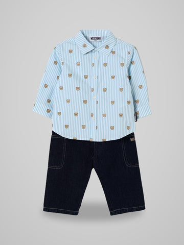 completo con camicia e orsetto