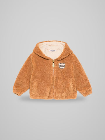 giubbino teddy con orecchie
