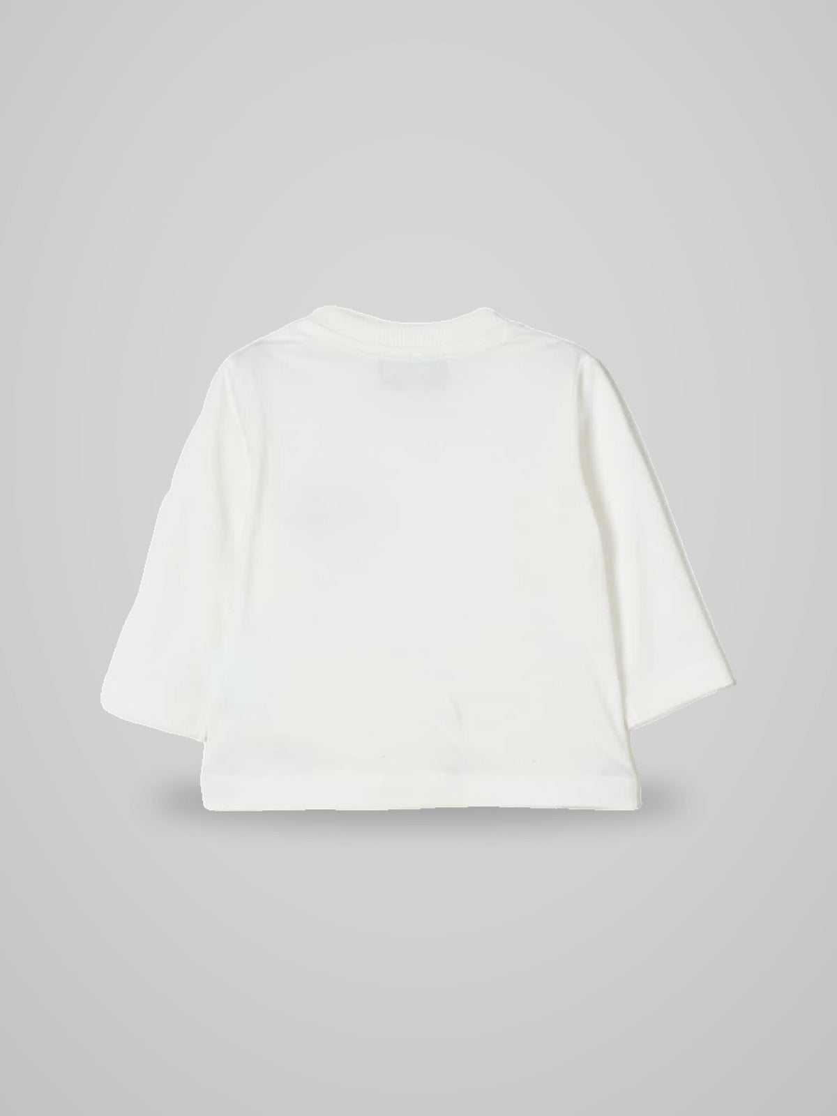t-shirt con lgoo petto MV000RLAA10 10063 MOSCHINO KIDS 