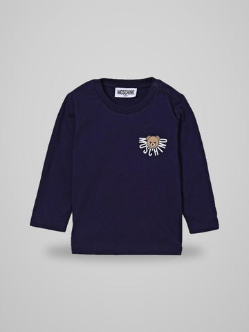 t-shirt con lgoo petto
