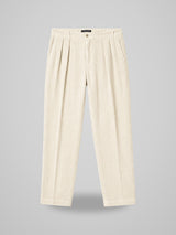 BRIGLIA pantalone in velluto Latte