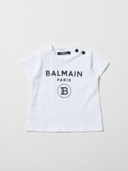 t-shirt con logo Balmain neonato