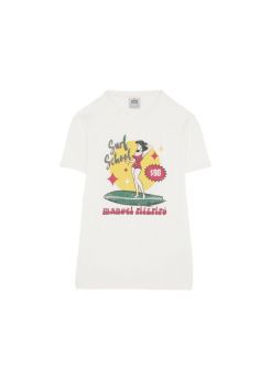 T-SHIRT CON STAMPA IN CONTRASTO