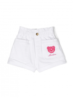 shorts con logo orsetto