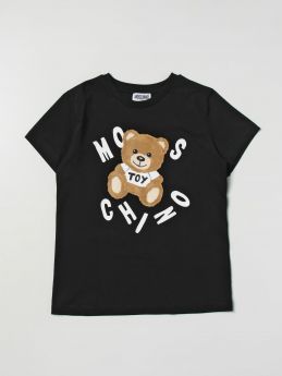T-shirt con orso e logo