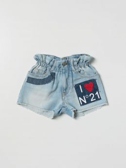 shorts con patch in contrasto