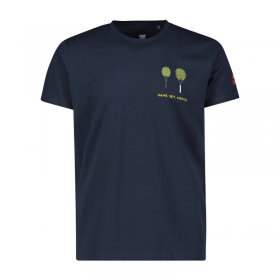 t-shirt tennis con logo sul petto