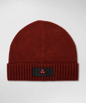 cappello in lana con fascia logo