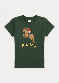 T-shirt con scritta e pony