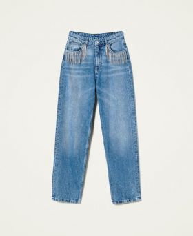 Jeans twinset actitude con frange