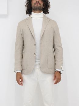 giacca monopetto in cotone