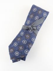 Cravatta seta effetto lana