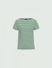 T-shirt a righe bicolor