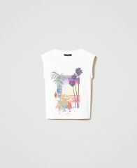 T-shirt tropical Twinset Actitude