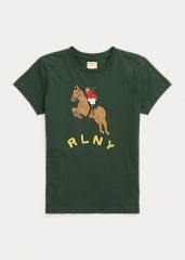T-shirt con scritta e pony